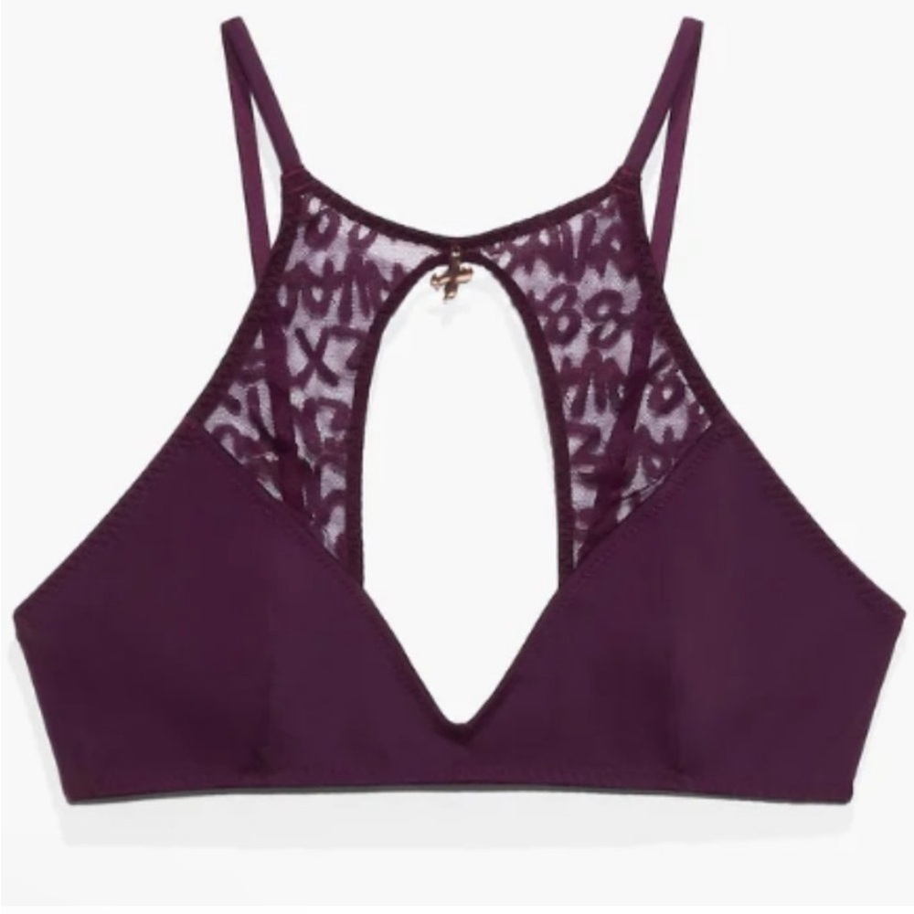 NWT Savage X Fenty TAGGED HIGH-NECK BRALETTE